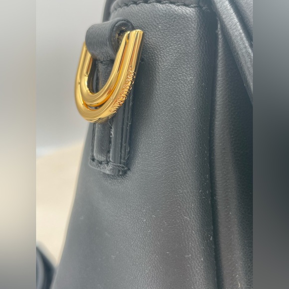 ❌❌SOLD! JACQUEMUS BLACK LEATHER LARGE LAMBSKIN BAMBIMOU SHOULDER BAG PURSE NWT! - Picture 12 of 16